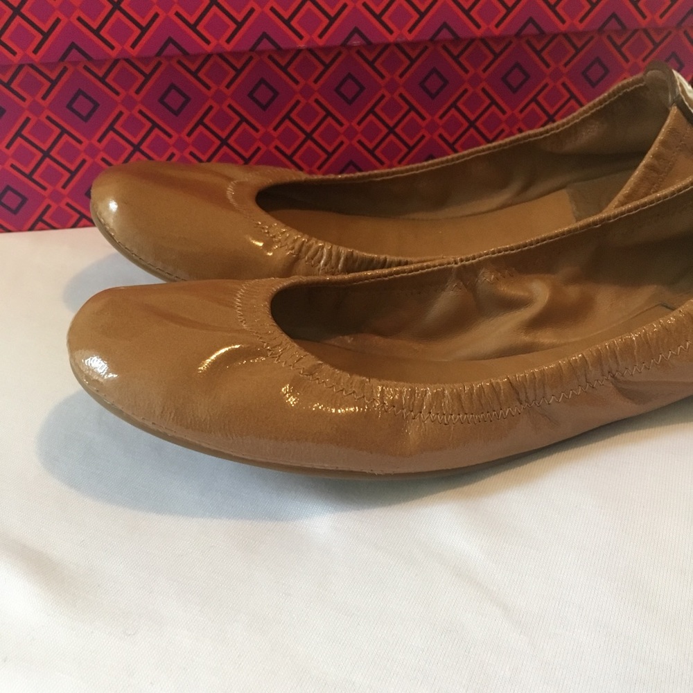 Tory Burch royal tan Eddie flats - Picture 2 of 5